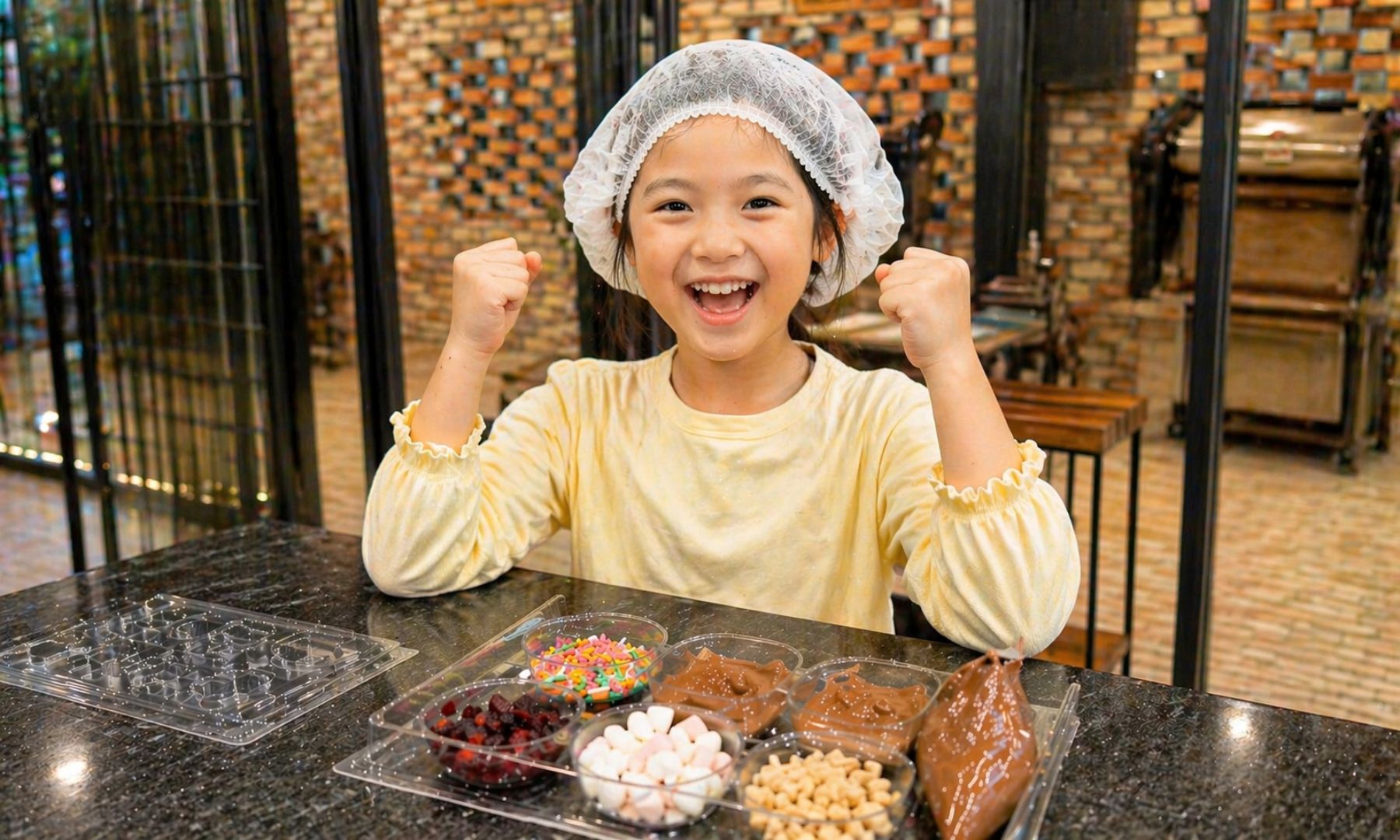 世界にひとつだけ！オリジナルチョコ作り体験スタート！